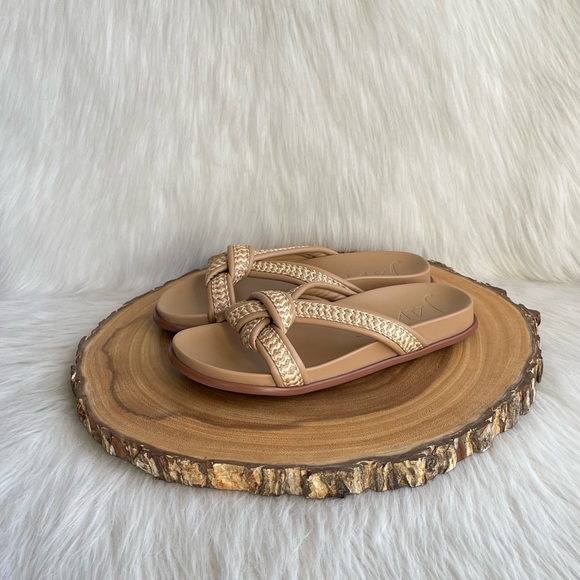 NEW Eric Javits Notti Peanut slide sandals - Picture 4 of 16